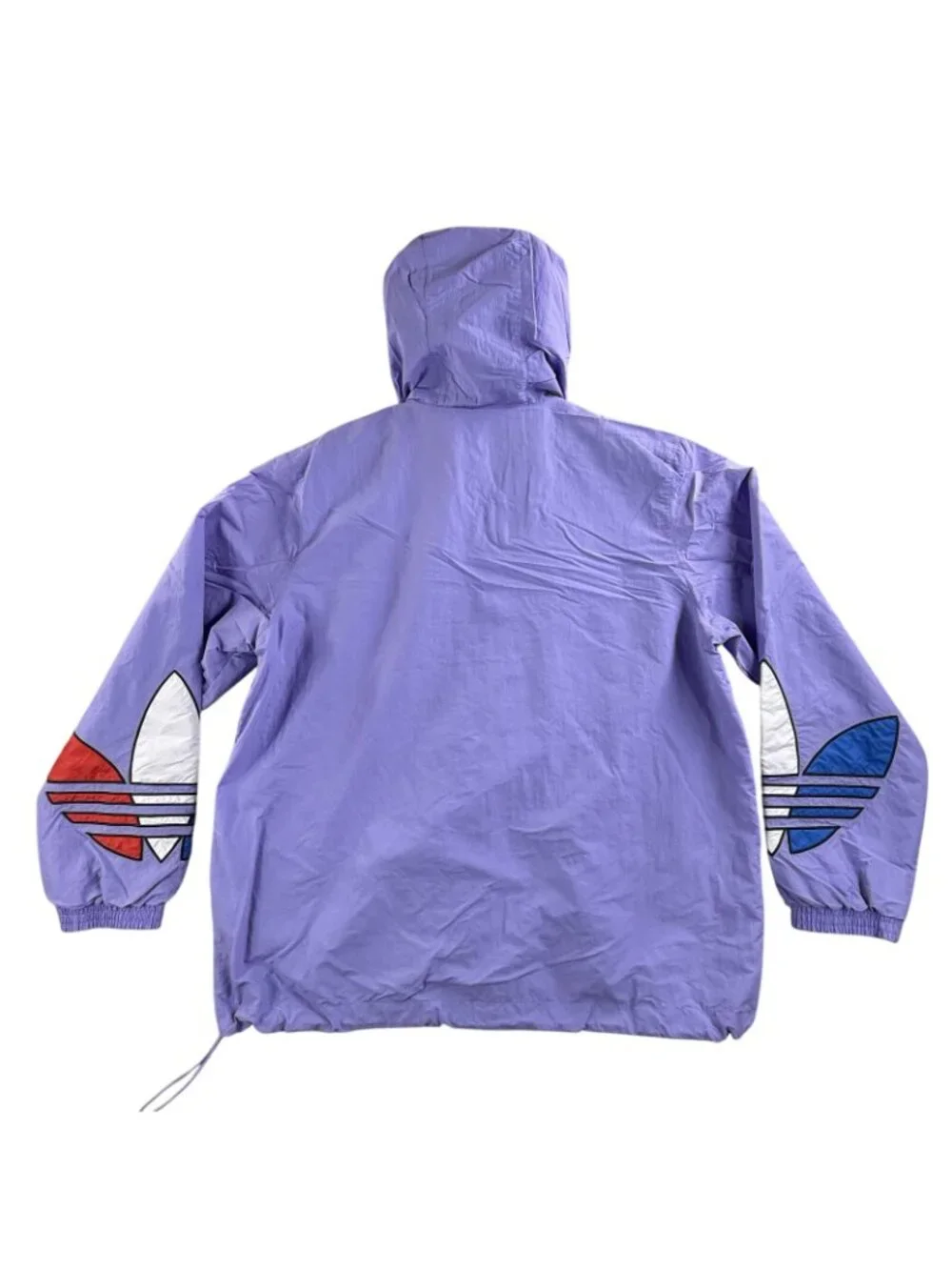 Adidas Primegreen Jacket Mens Large Purple Trefoil Hooded Windbreaker GN3560